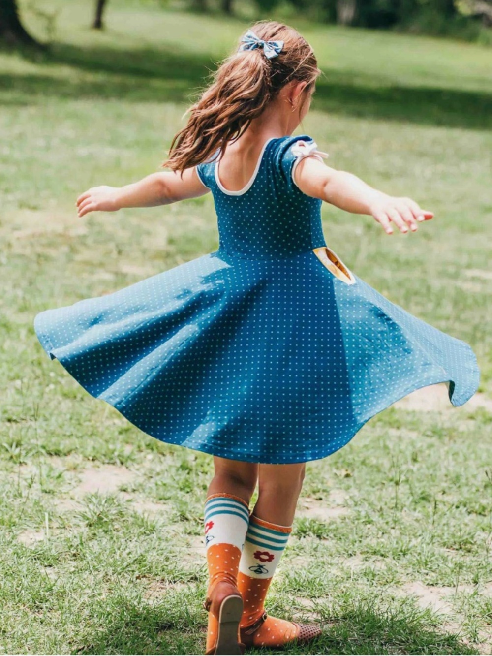 Matilda Jane Girls Wildflowers Best Day Ever Classroom Casey dress size 12